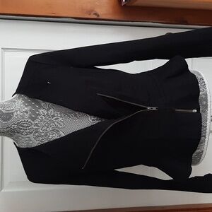 Black Denim Bomber Jacket